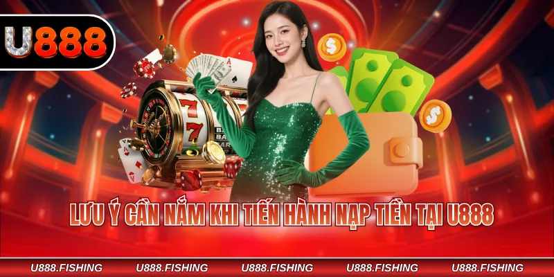 Lưu ý cần nắm khi tiến hành nạp tiền tại U888